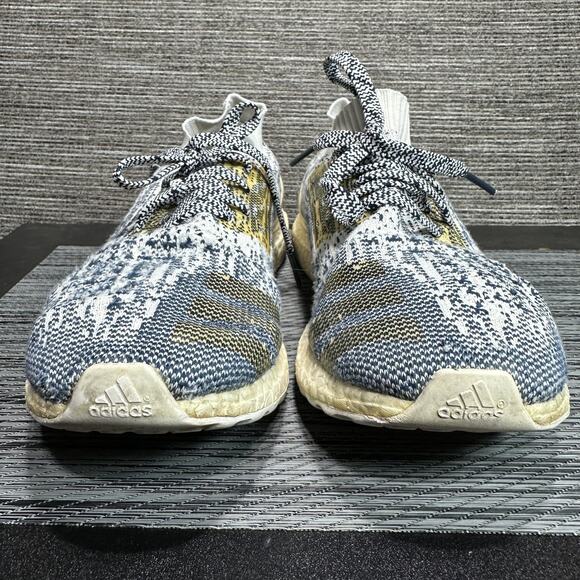 Adidas Ultra Boost Shoes Uncaged Oreo Non Dyed White Blue BA9616 - Men's Size 10 - Picture 4 of 16